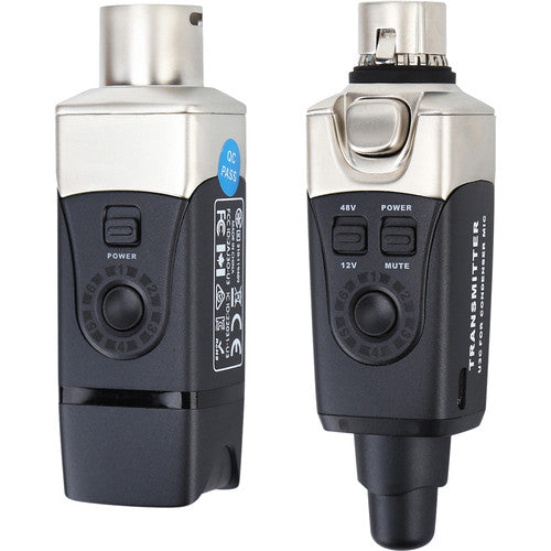 Xvive Audio U3C Sistema Inalámbrico Plug-On para Micrófonos Condensador 24 Bit 48 kHz 90 Pies Alcance