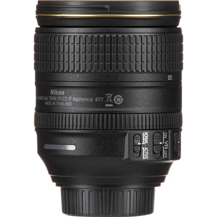 Nikon AF-S NIKKOR 24-120mm f/4G ED VR Lente con estabilizador 77mm