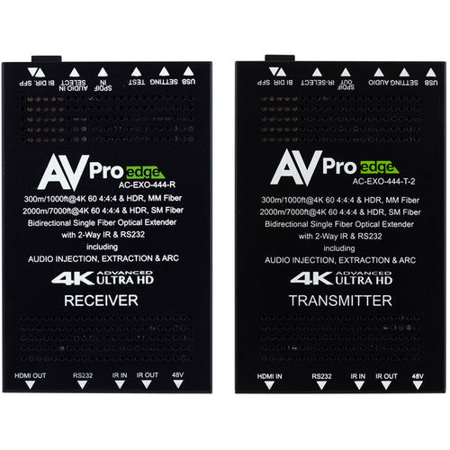 AVPro Edge 4K 4:4:4 Kit Extensor HDMI Fibra Óptica 18 Gb/s 60p 4K