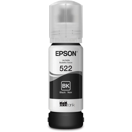 Epson T522 Botella de Tinta Negra 65mL para Impresora Supertanque ET-2720