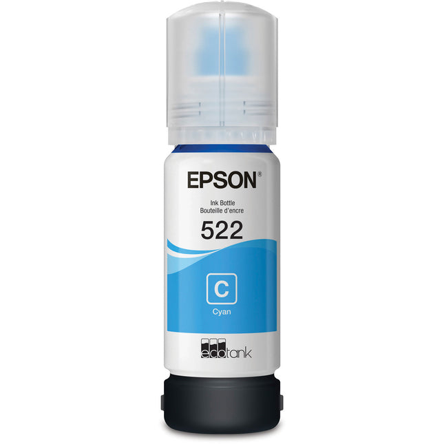 Epson T522 Botella de Tinta Cian 65mL para Impresora EcoTank ET-2720