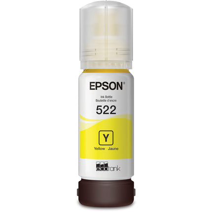 Tinta Amarilla Epson T522 65mL para Impresora Supertanque EcoTank ET-2720