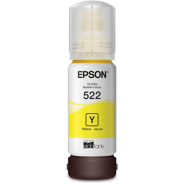 Tinta Amarilla Epson T522 65mL para Impresora Supertanque EcoTank ET-2720