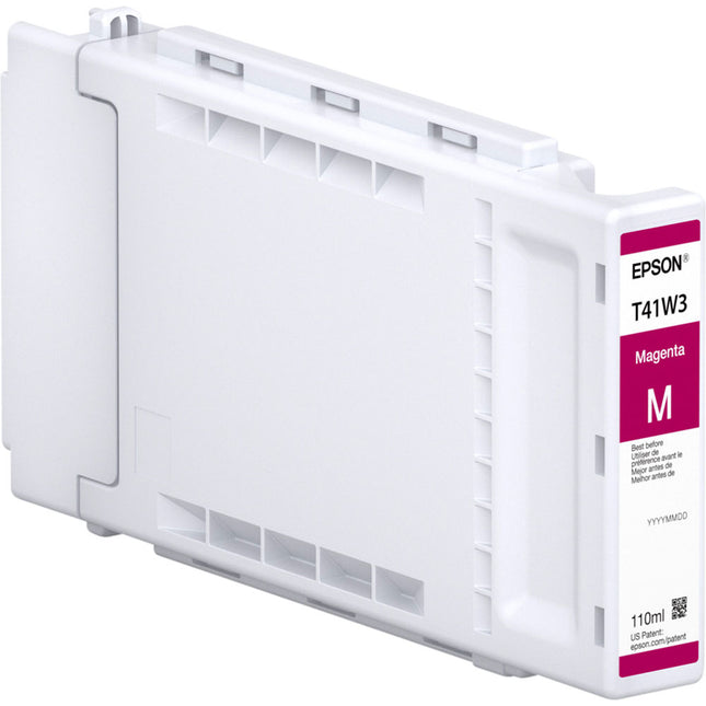 Cartucho de tinta magenta Epson UltraChrome XD2 T41W 110mL para impresoras de gran formato SureColor T3470 y T5470