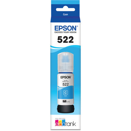 Epson T522 Botella de Tinta Cian 65mL para Impresora EcoTank ET-2720