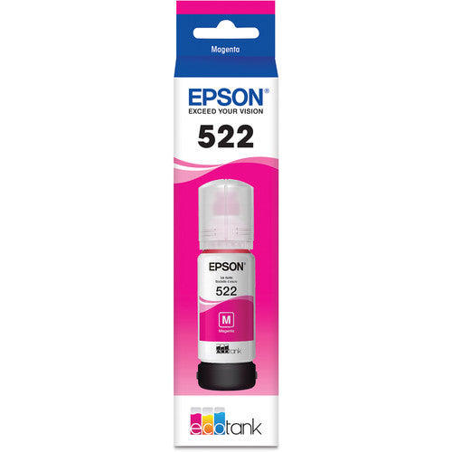 Tinta Magenta Epson T522 65mL para Impresora EcoTank ET-2720