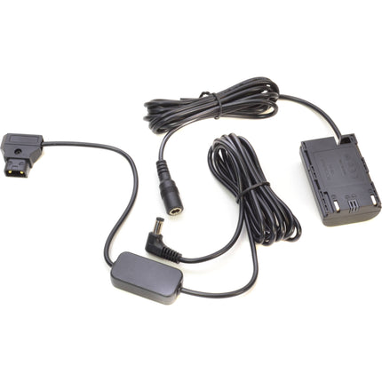 Bescor Canon LPE6 Acoplador y Cable Adaptador D-Tap 8V Kit para Cámaras Canon