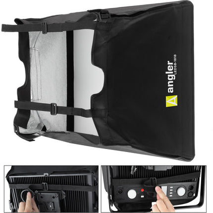 Angler Softbox Plegable para Luces LED 1x1 18x18 con Difusor y Bolsa