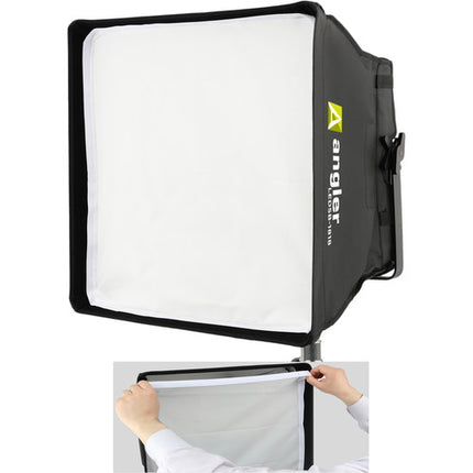 Angler Softbox Plegable para Luces LED 1x1 18x18 con Difusor y Bolsa