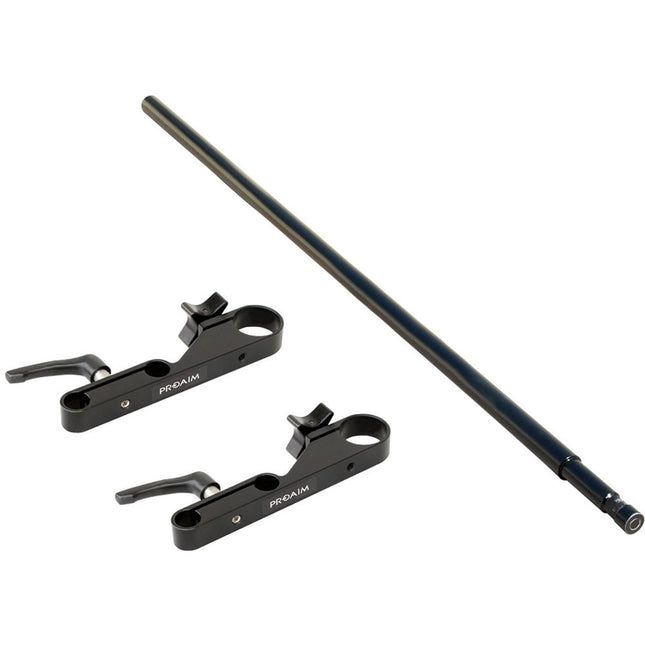 Proaim 5/8" Baby-Pin para Carro de Cámara Victor con 2 Abrazaderas y Soporte para 2 Barras de 19mm