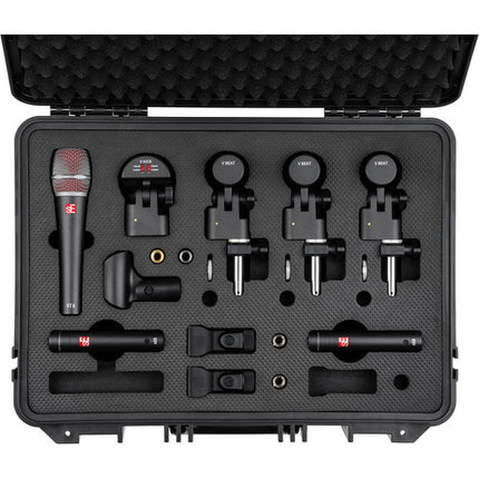 sE Electronics V PACK ARENA Kit de micrófonos para batería con 8 piezas y estuche plástico