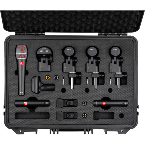 sE Electronics V PACK ARENA Kit de micrófonos para batería con 8 piezas y estuche plástico