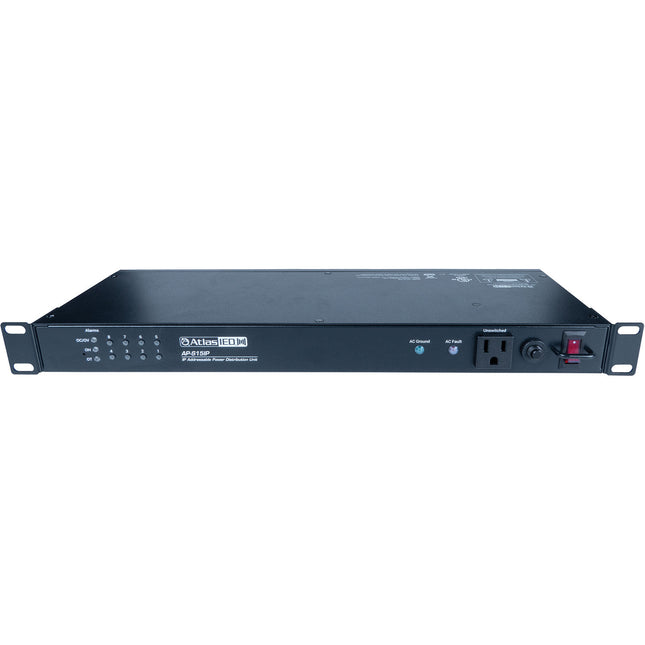 AtlasIED AP-S15IP Unidad de Distribución de Energía para Rack con 9 Tomas y Display LED