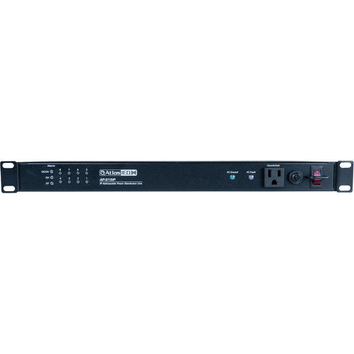 AtlasIED AP-S15IP Unidad de Distribución de Energía para Rack con 9 Tomas y Display LED