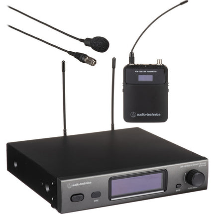 Audio-Technica ATW-3211/831 Micrófono Lavalier Inalámbrico Cardioide Rango 330 Pies batería 9.5 Horas
