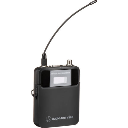 Audio-Technica ATW-3211/831 Micrófono Lavalier Inalámbrico Cardioide Rango 330 Pies batería 9.5 Horas