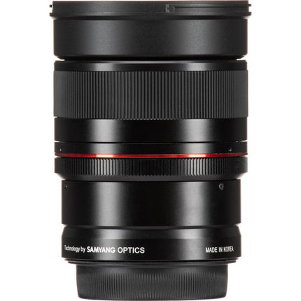 Rokinon 85mm f1.4 Lente para Canon RF Full Frame f1.4 a f22 con Parasol y Tapas
