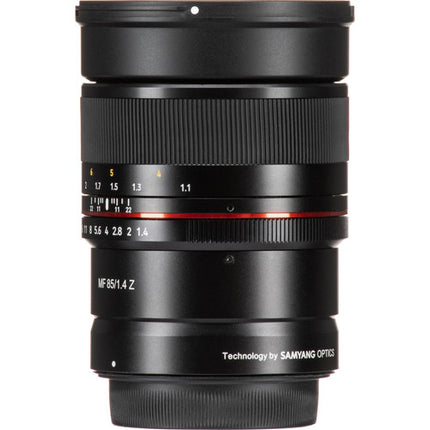 Rokinon 85mm f/1.4 Lente para Nikon Z Montura Z FX f/1.4 a f/22