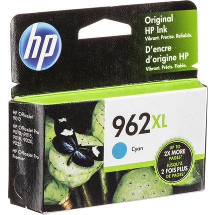 Cartucho de tinta original HP 962XL cian alto rendimiento para OfficeJet Pro 9015 9025