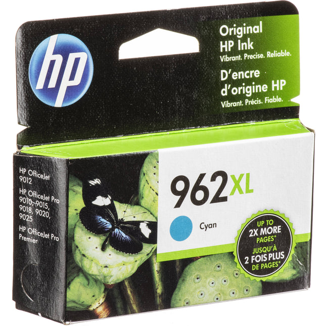 Cartucho de tinta original HP 962XL cian alto rendimiento para OfficeJet Pro 9015 9025