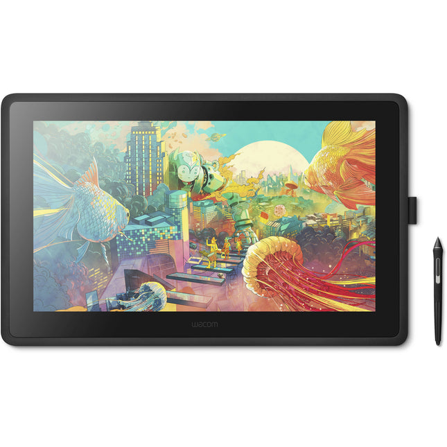 Wacom Cintiq 22 Pantalla Creativa con Área Activa 18.7x10.5 pulgadas Display táctil Full HD y Soporte Ajustable