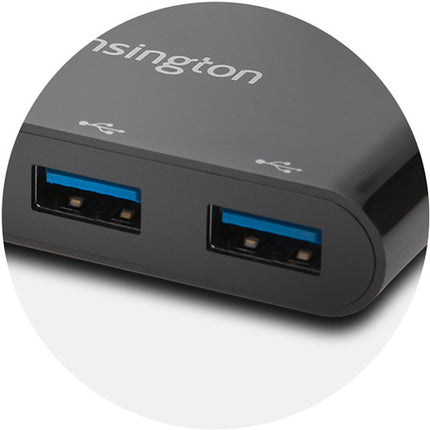 Kensington 4-Port CH1000 Hub USB Tipo C con 5 Gb/s 4 Puertos