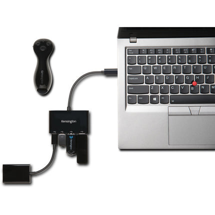 Kensington 4-Port CH1000 Hub USB Tipo C con 5 Gb/s 4 Puertos
