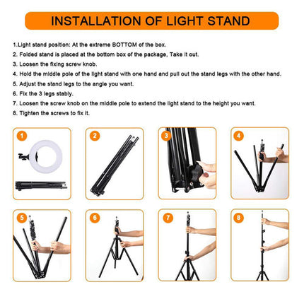 GVM Ring Light LED Bicolor 14" Temperatura 3200-5600K Dimmer 1-100%