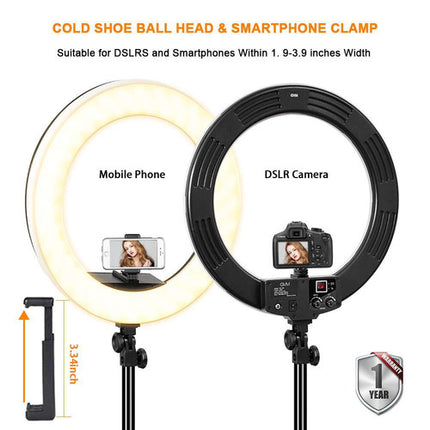 GVM Anillo de Luz LED bicolor 18 pulgadas 3200-5600K Control Bluetooth