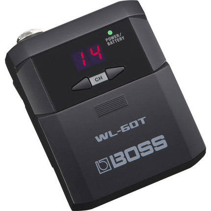 BOSS WL-60 Sistema inalámbrico 2.4 GHz para guitarra y bajo con 65' alcance y 14 canales