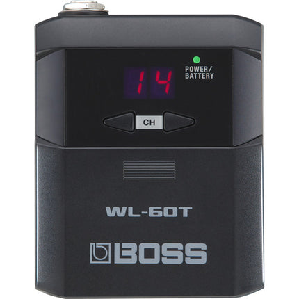 BOSS WL-60 Sistema inalámbrico 2.4 GHz para guitarra y bajo con 65' alcance y 14 canales
