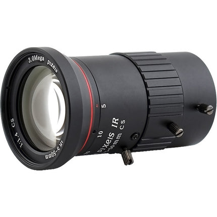 AIDA Imaging Lente Vari Focal 5-50mm f1.4 CS Mount para Cámaras 1/3" y 1.27" Sensor