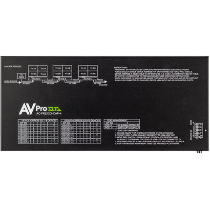 AVPro Edge Fresco 4 Procesador de Video Wall HDMI 4K60 18 Gb/s con Control IR