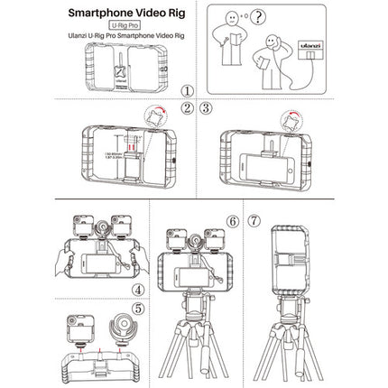 Ulanzi U-Rig Pro Rig para smartphone con doble agarre y 3 monturas en frío