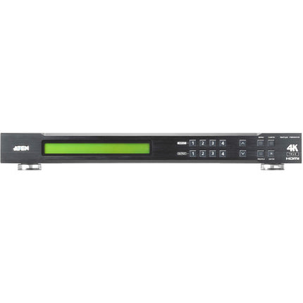ATEN 4 x 4 True 4K HDMI Matrix Switch con Control IR y Rackmount Kit