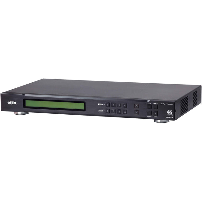 ATEN 4 x 4 True 4K HDMI Matrix Switch con Control IR y Rackmount Kit