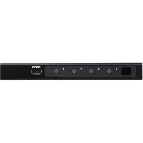 ATEN 4-Port True 4K HDMI Switch con Resolución 4K 60Hz Mando IR Incluido