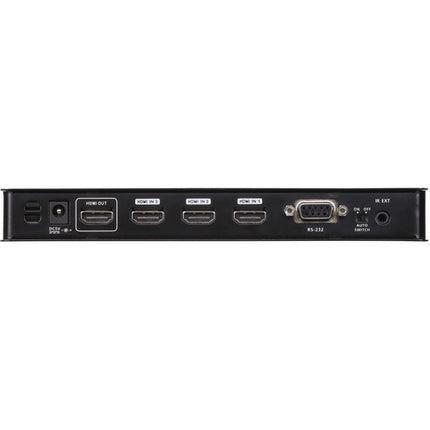 ATEN 4-Port True 4K HDMI Switch con Resolución 4K 60Hz Mando IR Incluido