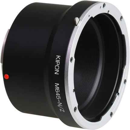 Adaptador KIPON Mamiya 645 a Nikon Z Foco Infinito Aluminio y Latón
