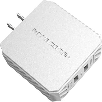 Cargador de Pared Nitecore UA42Q 36W 2 Puertos USB con Quick Charge 3.0