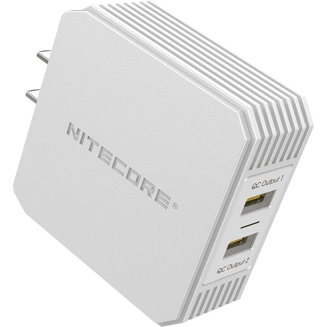 Cargador de Pared Nitecore UA42Q 36W 2 Puertos USB con Quick Charge 3.0