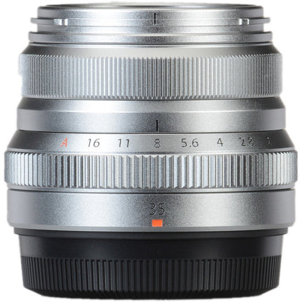 FUJIFILM XF 35mm f/2 R WR Lente APS-C 53mm con Parasol Plata