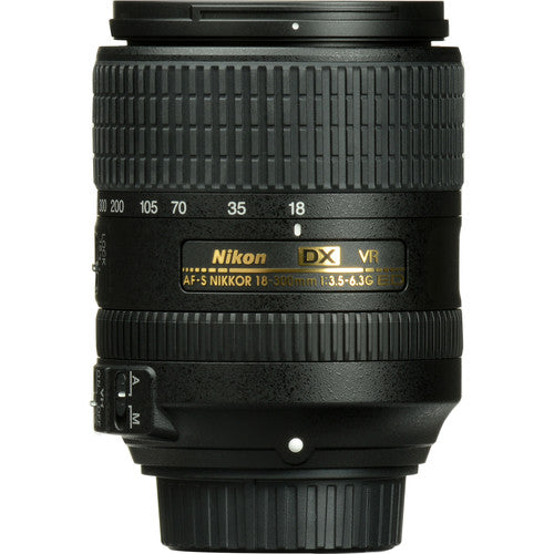 Nikon AF-S DX NIKKOR 18-300mm f3.5-6.3G ED VR Objetivo estabilizador 27-450mm
