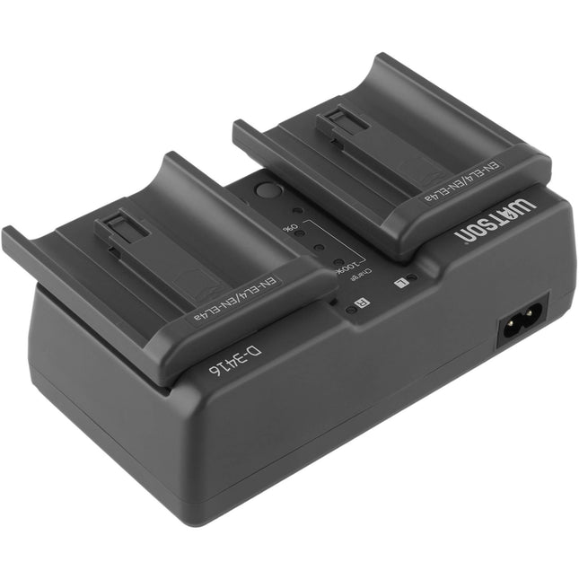 Cargador Doble Watson para Baterías EN-EL18 y EN-EL4 con Indicadores LED y Protección