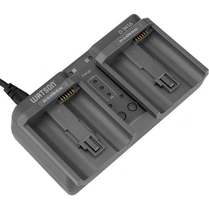 Cargador Doble Watson para Baterías EN-EL18 y EN-EL4 con Indicadores LED y Protección