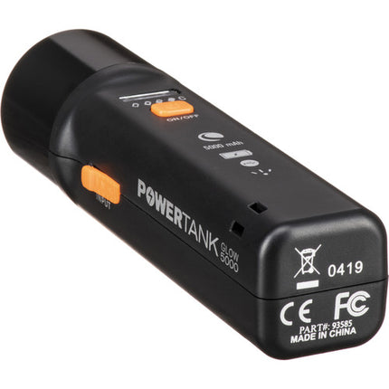 Celestron PowerTank Glow 5000 Linterna Roja y Banco de Energía 5000mAh con Trípode de Silicona