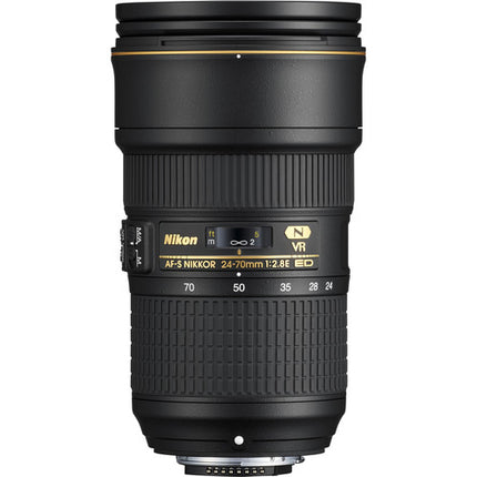 Nikon AF-S NIKKOR 24-70mm f2.8E ED VR Lente F-Mount FX con Estabilizador y Apertura f2.8