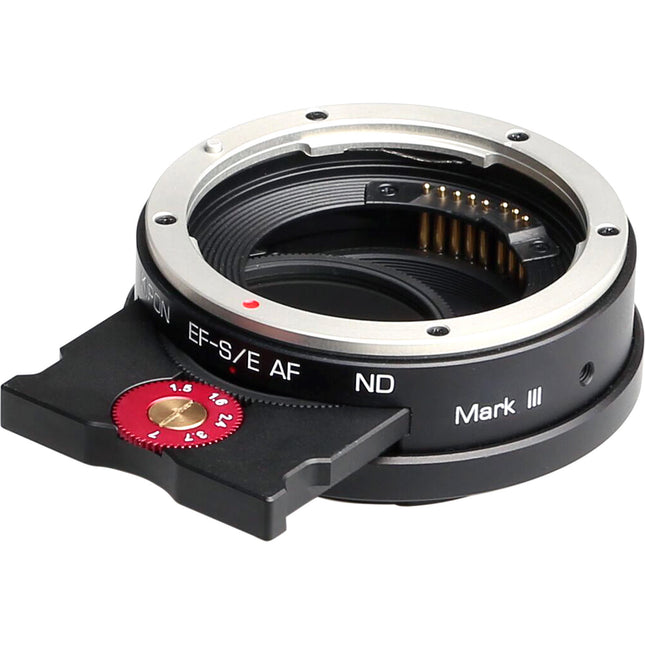 KIPON Mark 3 Adaptador de Montura con Filtro de Densidad Neutra y Autofocus para Lentes Canon EF a Sony E