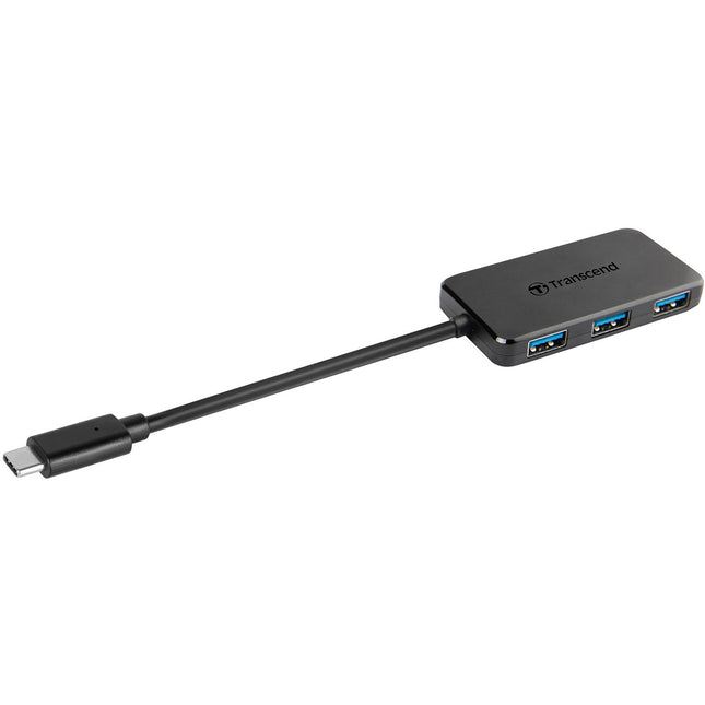 Transcend Hub USB 3.1 de 4 Puertos Tipo C con Conector Reversible y diseño compacto