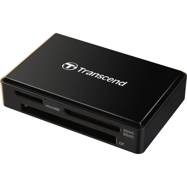 Transcend RDF8 Lector de Tarjetas USB 3.1 Gen 1 Negro con Cable Micro-USB
